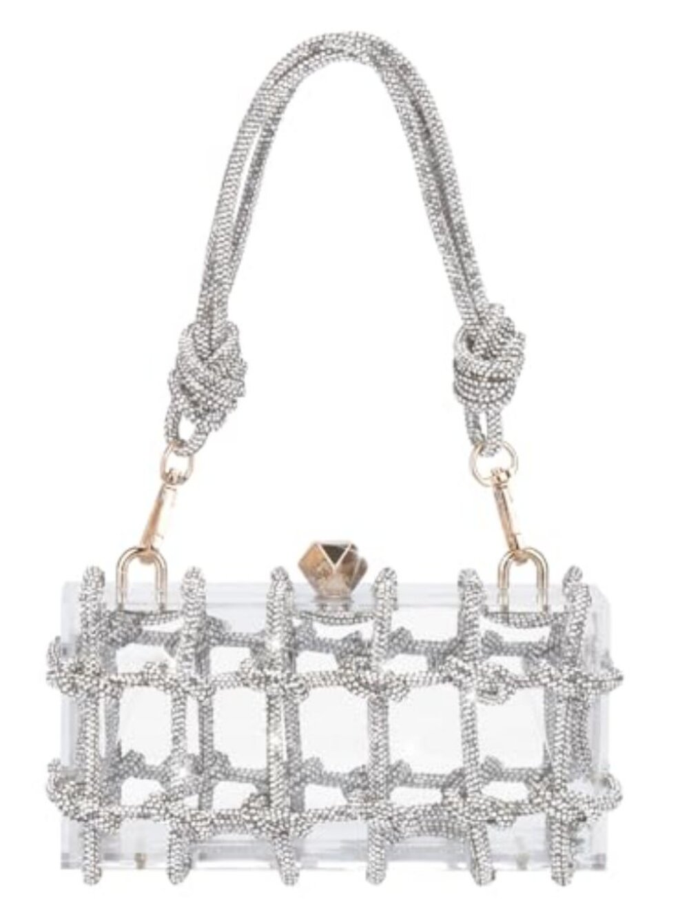 Acrylic Rhinestone Clutch Purse Evening Bag Wedding Party